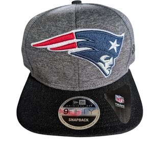 New Era 9Fifty Gray and Black Patriots Cap